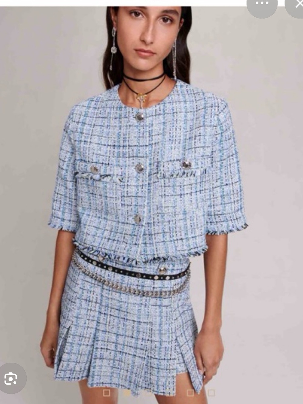 BNWOT Maje Skort Set Tweed